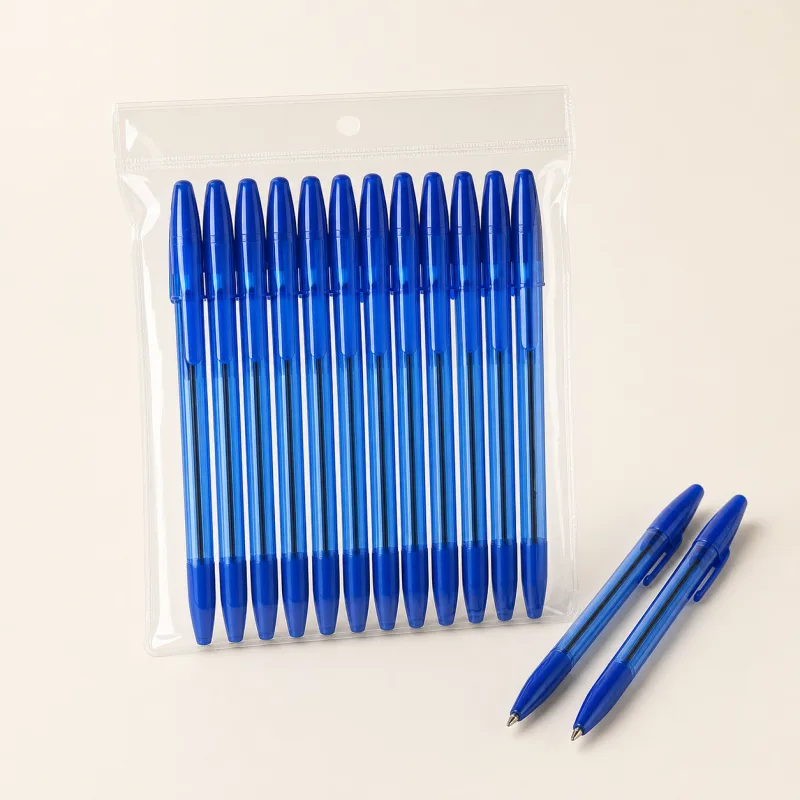 Blue ballpoint pens, pack of 12